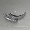 white 100% mink cat eye lashes with color